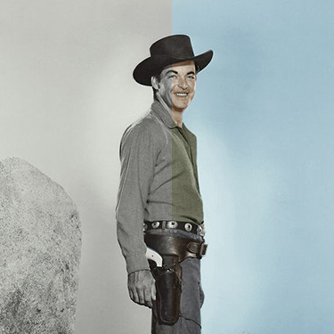 Photo colorization of Rory Calhoun